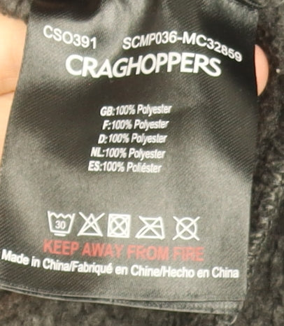 Craghoppers Men's Black Waterproof Hooded Rain Coat Jacket Size S
