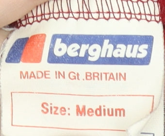 Berghaus Women’s Red Fleece Jacket Medium Classic Lite Outdoor Zip Up