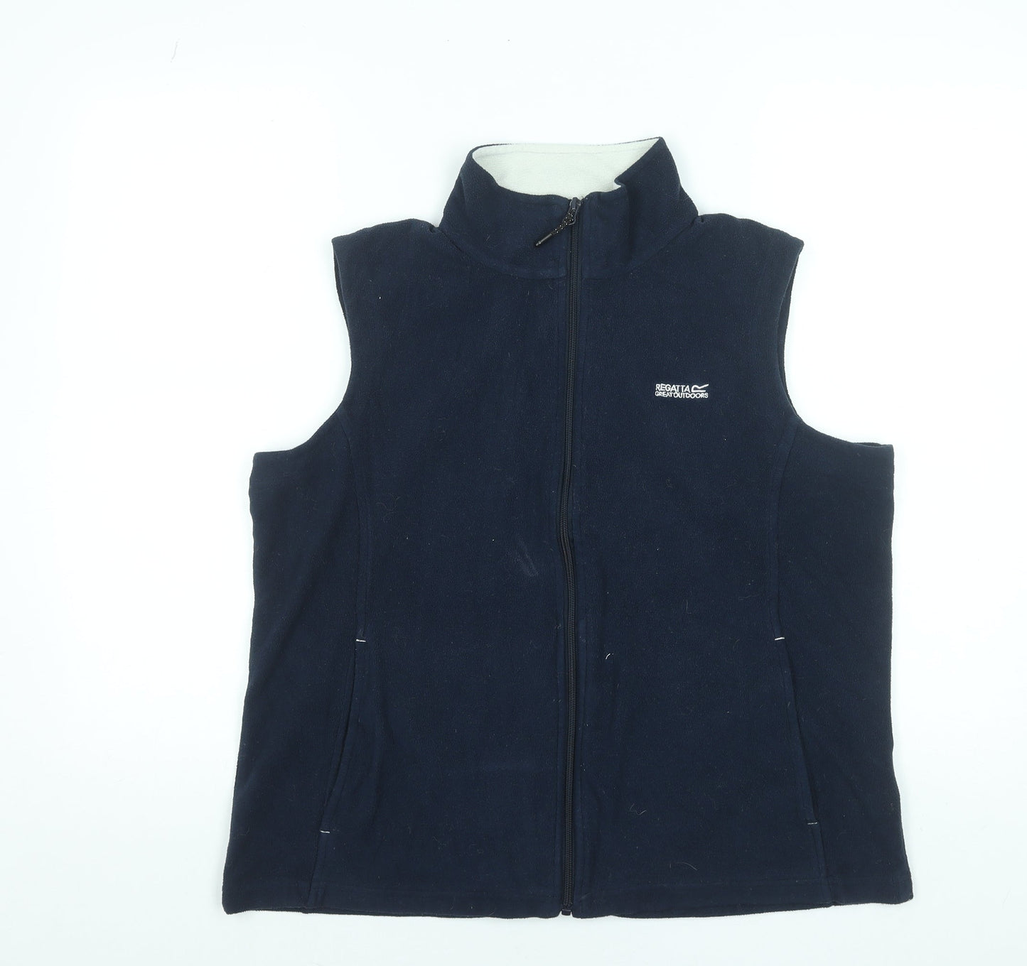Regatta Women Blue Fleece Bodywarmer Gilet Size 16 Zip Pockets Outdoor