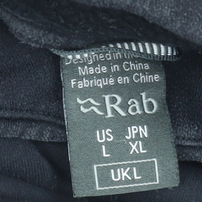 Rab Men's Black L Fleece 1/2 Zip Thermal Outdoor Sweatshirt