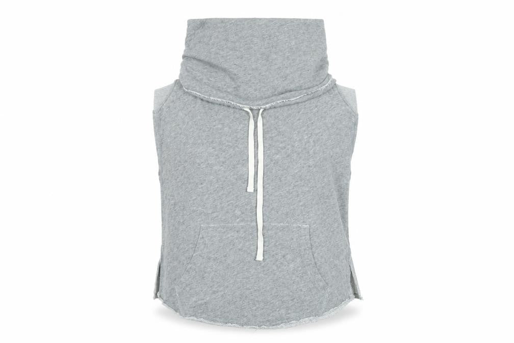 Womens UK M Regular Abercrombie & Fitch Grey Vest Hoodie