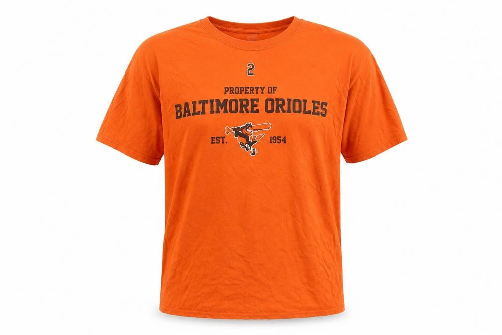 Real Street Men’s Orange Baltimore Orioles XL Cotton Graphic T-Shirt