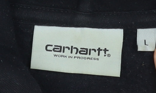 Carhartt WIP Men's Black Full Zip Hoodie Jacket L Regular Fit