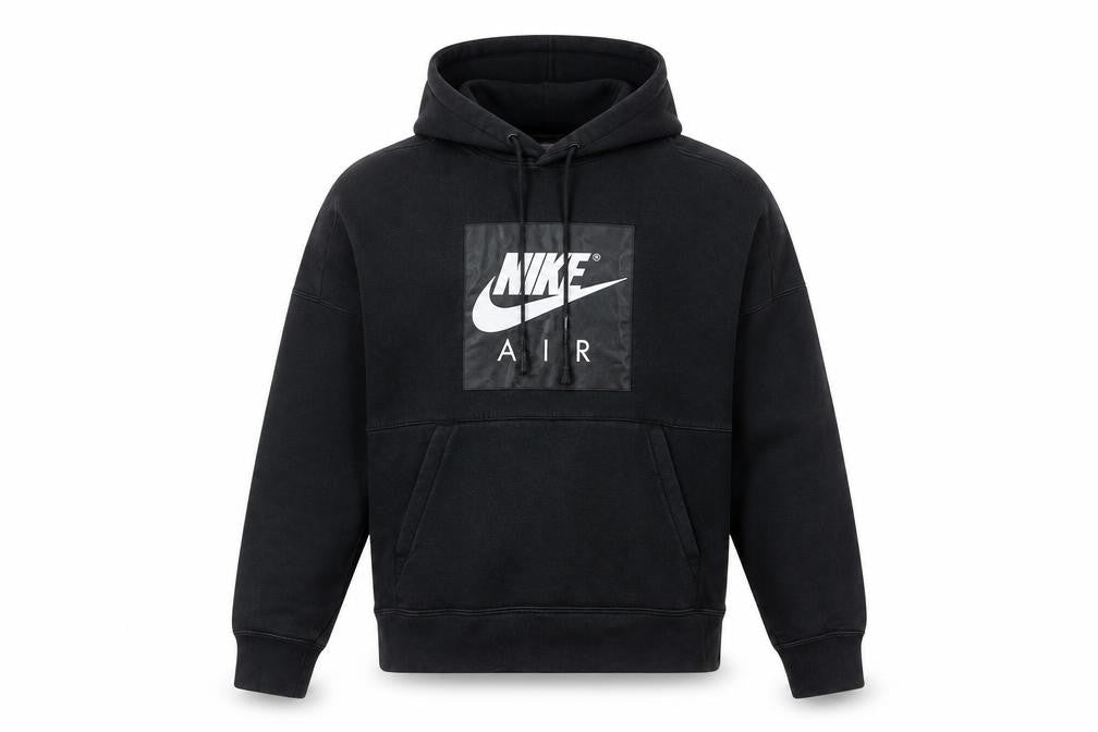 Mens UK S Regular Nike Black Pullover Hoodie
