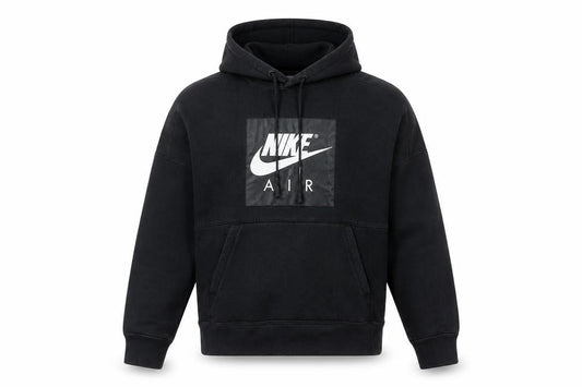 Mens UK S Regular Nike Black Pullover Hoodie