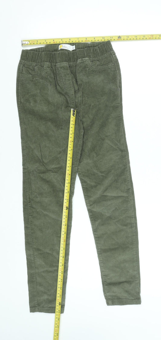 Boden Girls Green Corduroy Jegging Trousers 10 Years Elastic Waist