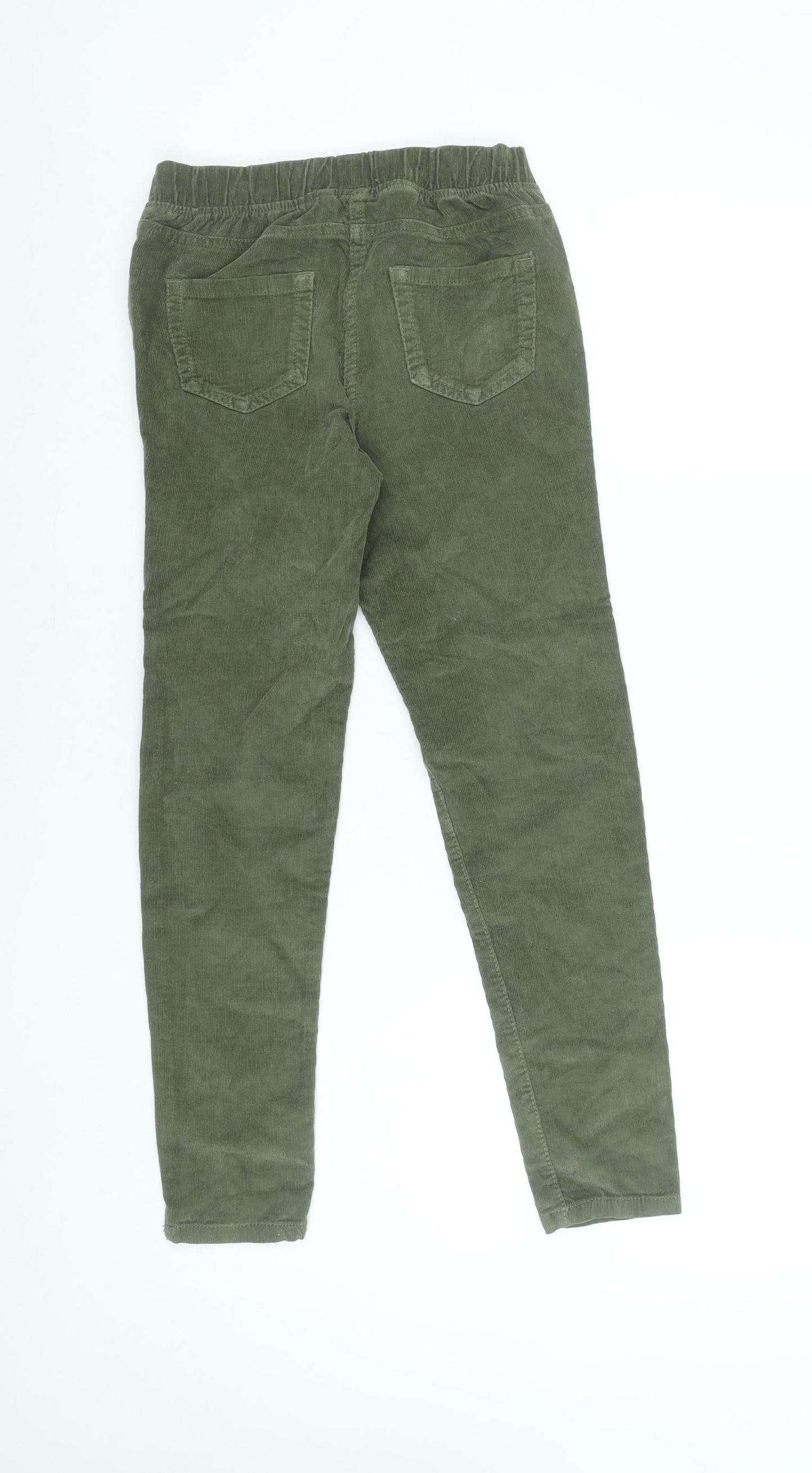 Boden Girls Green Corduroy Jegging Trousers 10 Years Elastic Waist