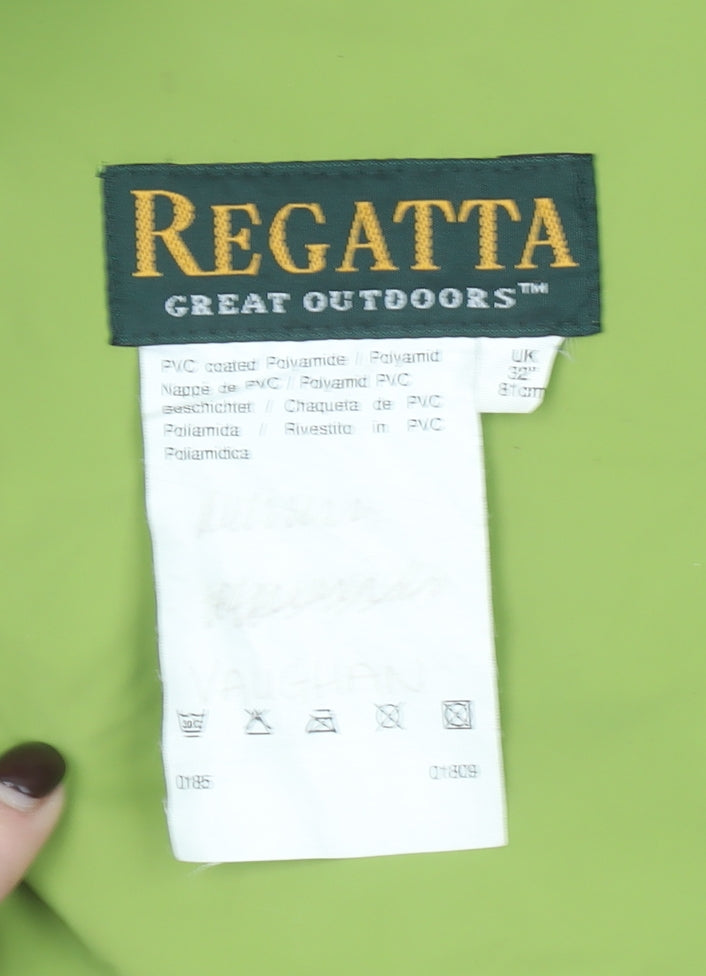 Regatta Mens Green Waterproof Rain Coat Jacket L Outdoor