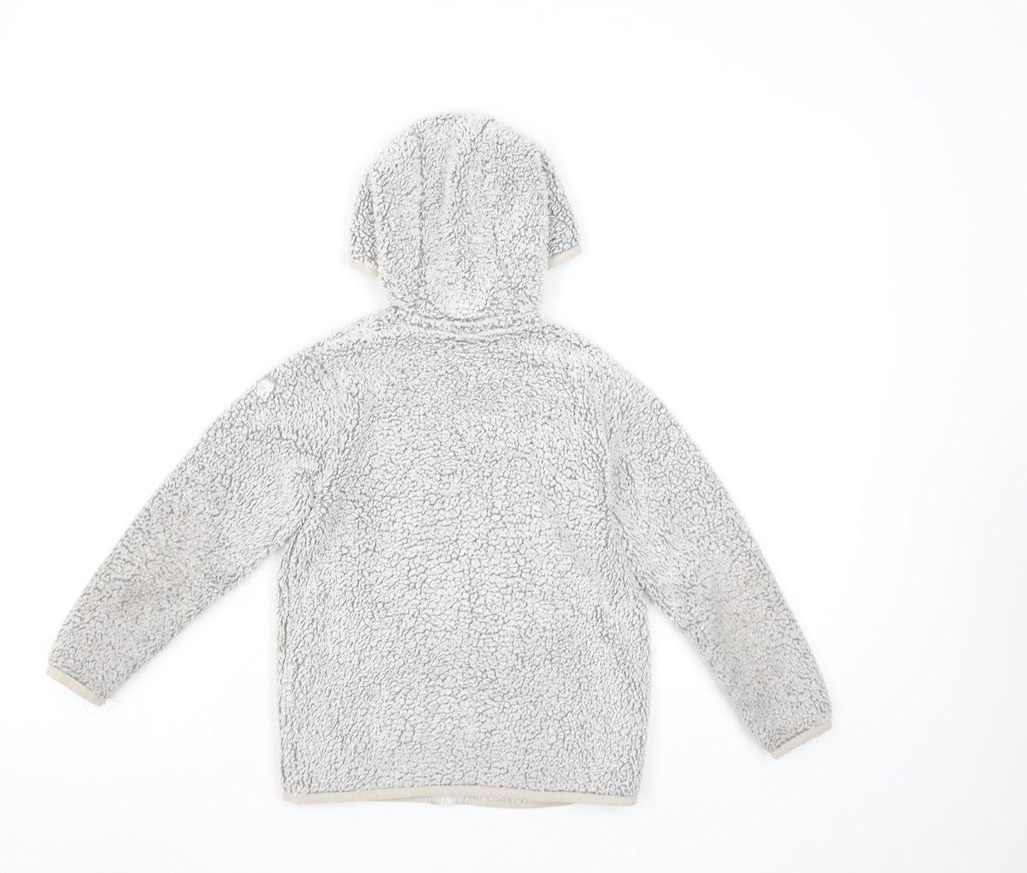 Craghoppers Girls Grey Fleece Hooded Full Zip Jacket Age 5-6 Years