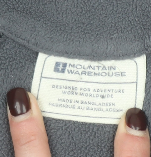 Mountain Warehouse Men’s Grey Fleece 1/4 Zip Pullover Sweatshirt Size L