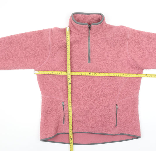 Peter Storm Women’s Pink Fleece Pullover Sweatshirt Size 16