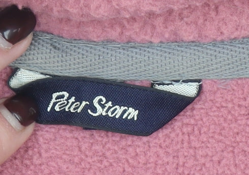 Peter Storm Women’s Pink Fleece Pullover Sweatshirt Size 16