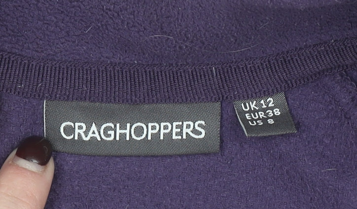 Craghoppers Women’s Purple Fleece Full Zip Jacket UK 12