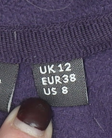 Craghoppers Women’s Purple Fleece Full Zip Jacket UK 12