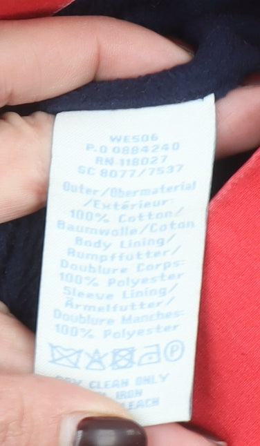 Boden Women's Multicoloured Hooded Mid-Length Rain Coat Size 10