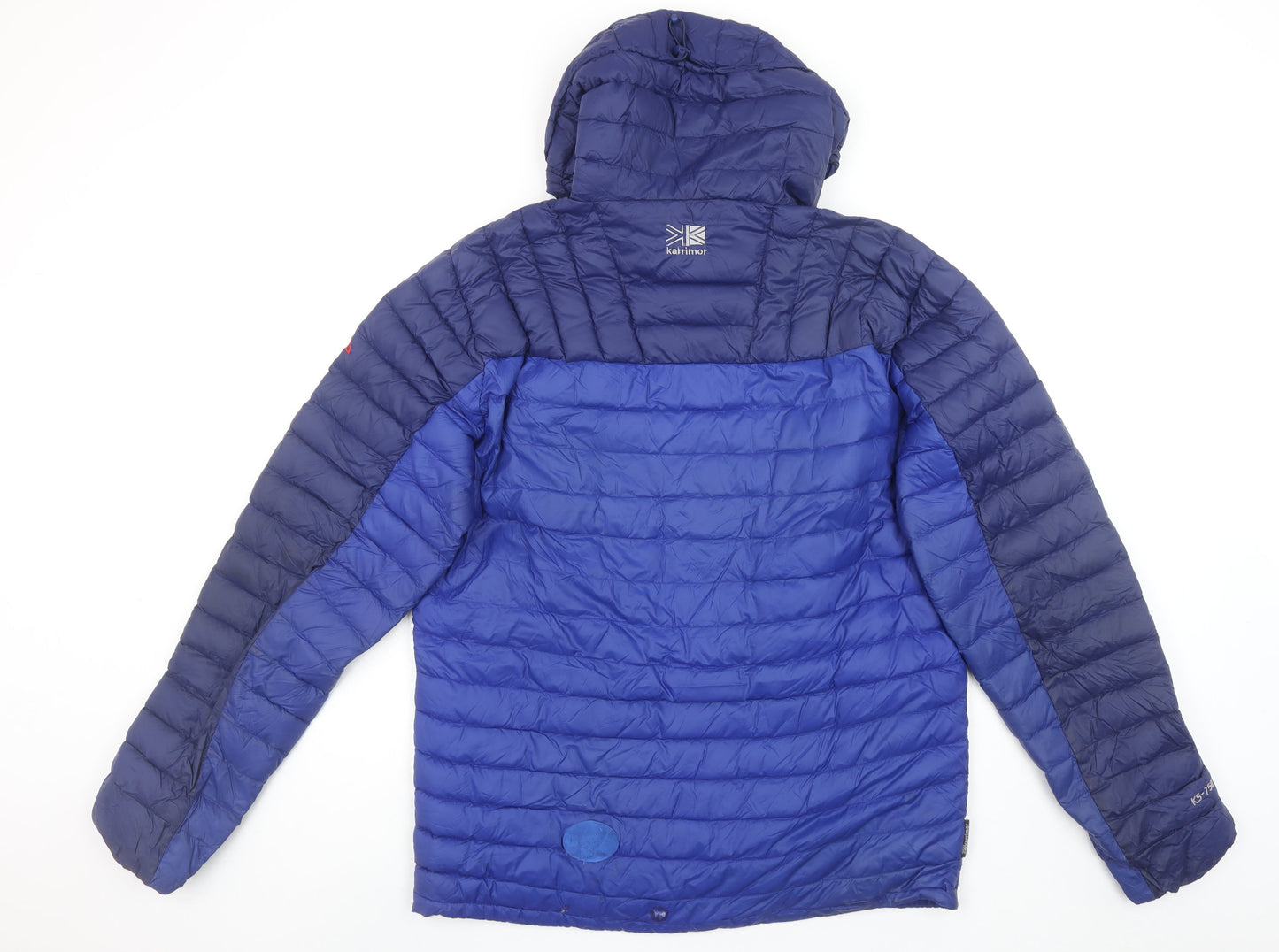 Karrimor Men's Blue Hooded Puffer Jacket XL Lightweight Outdoor