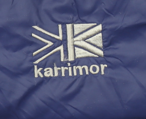 Karrimor Men's Blue Hooded Puffer Jacket XL Lightweight Outdoor