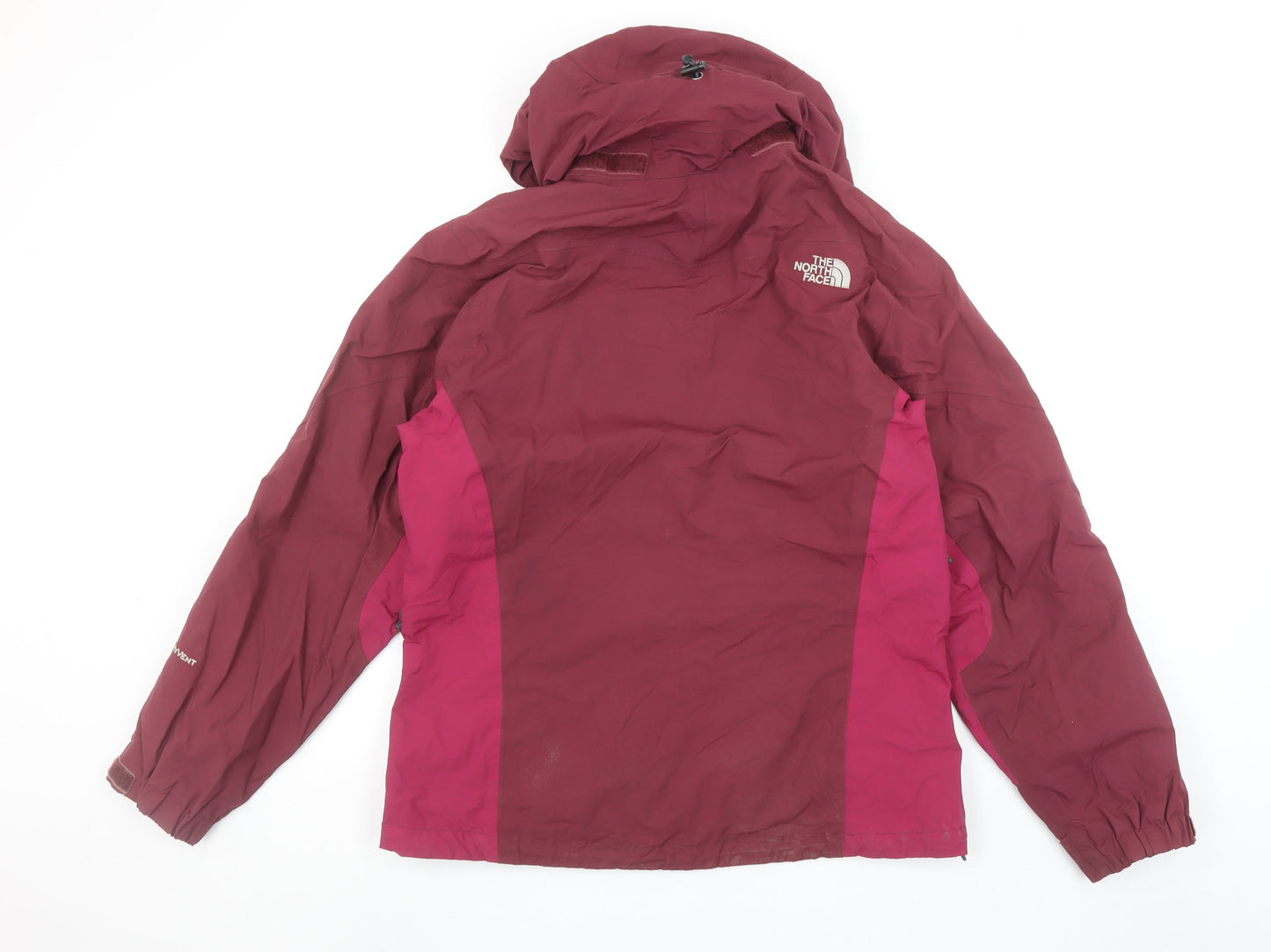 The North Face Women Red Waterproof Hooded Rain Jacket M