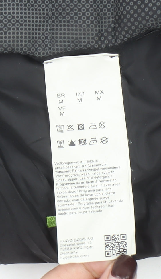 Hugo Boss Men's Black Softshell Hooded Jacket Size M Full Zip