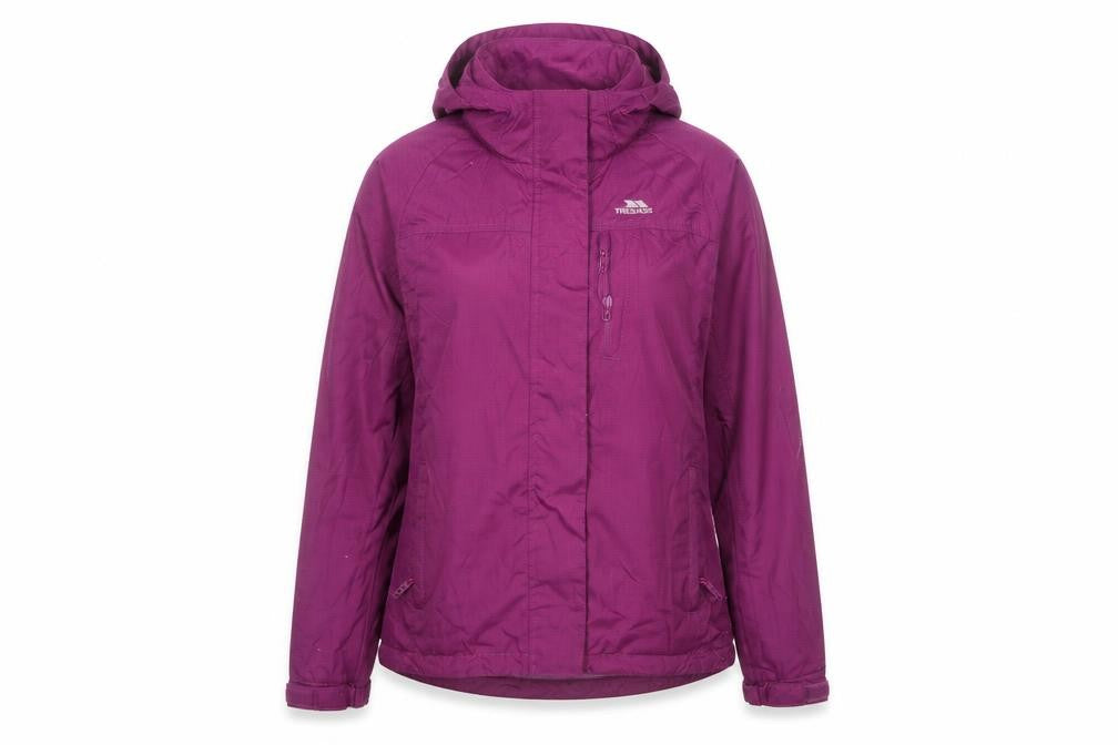 Womens UK Size 2XS Regular Trespass Purple Polyester Jacket