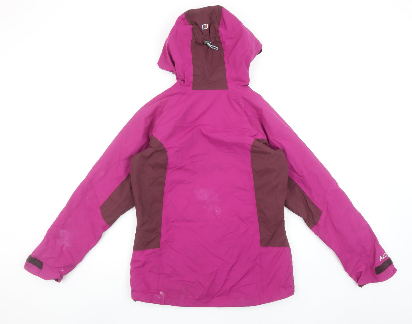 Berghaus Womens Pink Waterproof Hooded Rain Jacket Size 8