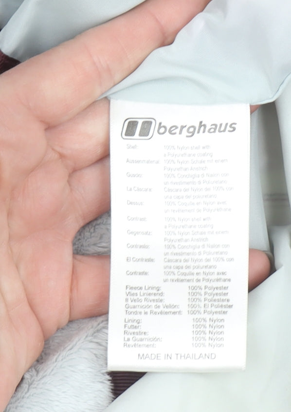 Berghaus Womens Pink Waterproof Hooded Rain Jacket Size 8