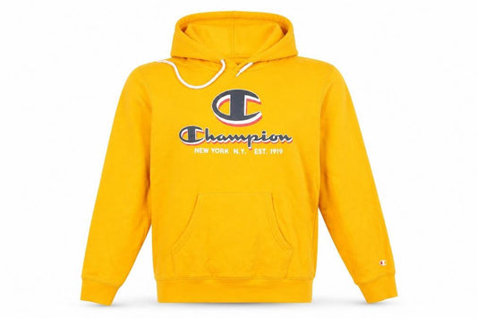 Mens UK M Regular Champion Yellow Pullover Hoodie
