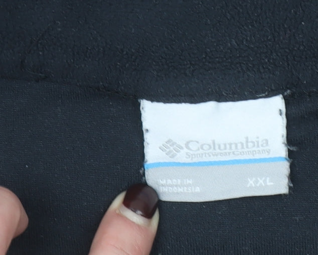 Columbia Men's Black 2XL Fleece 1/4 Zip Outdoor Pullover Sweatshirt