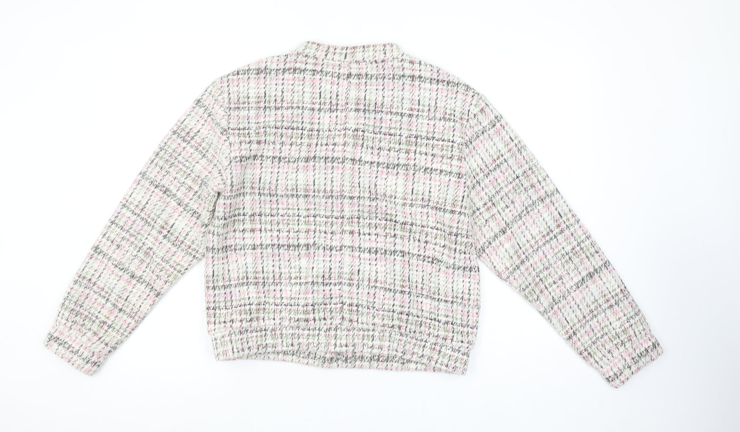 Next Women’s Multicoloured Tweed Button Up Jacket Size 14