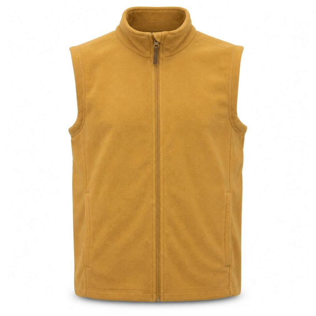 Cotton Traders Men's Brown Fleece Bodywarmer Waistcoat Size S