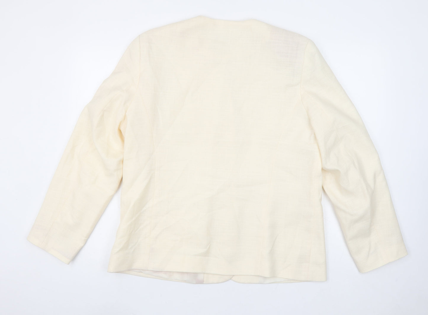 Classics First Avenue Women's Ivory Size 16 Single-Breasted Blazer