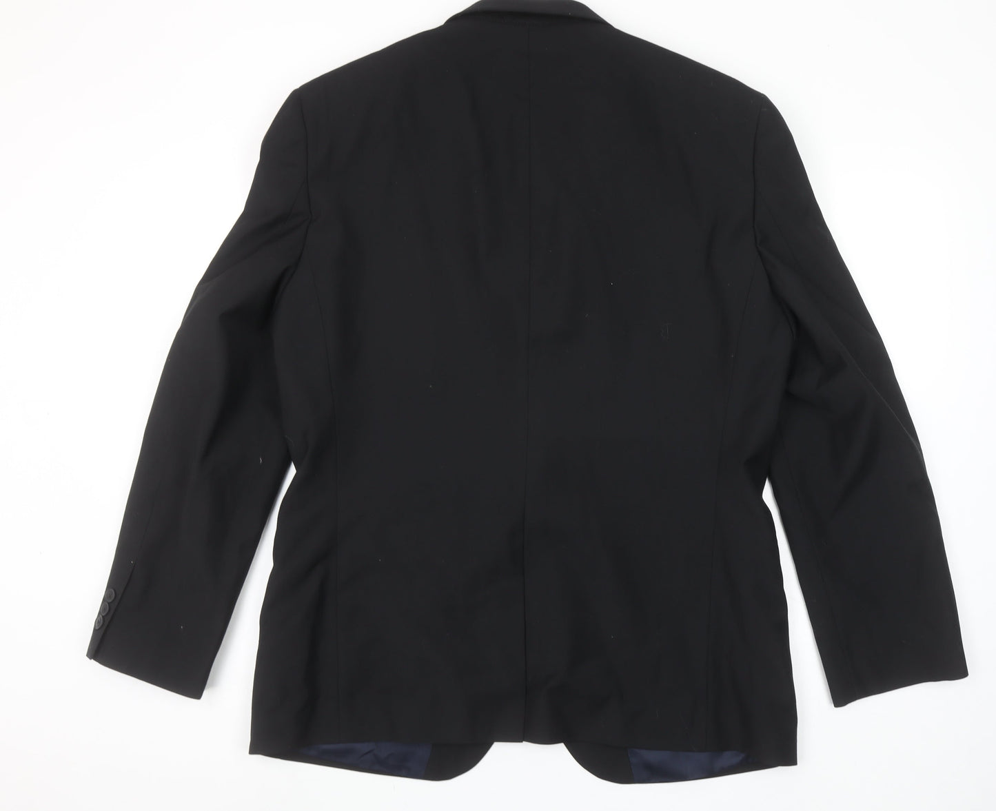 Next Men's Black 42R Formal Wool Blend Suit Jacket