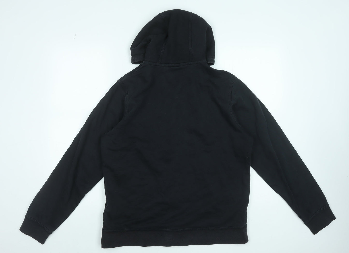 Nike Men's Black Full Zip Hoodie Size L Fleece Sweatshirt