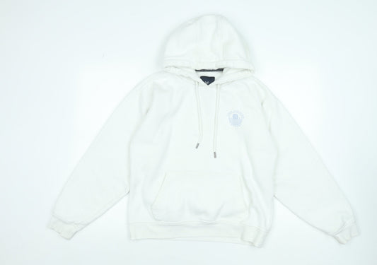 Crew Clothing Company Women's White Pullover Hoodie Size S Cotton Blend