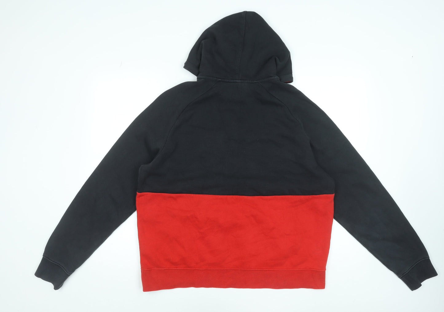Nike Air Men’s Black White Red Pullover Hoodie Size M