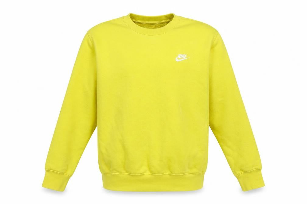 Mens UK S Regular Nike Yellow Pullover Sweatshirt