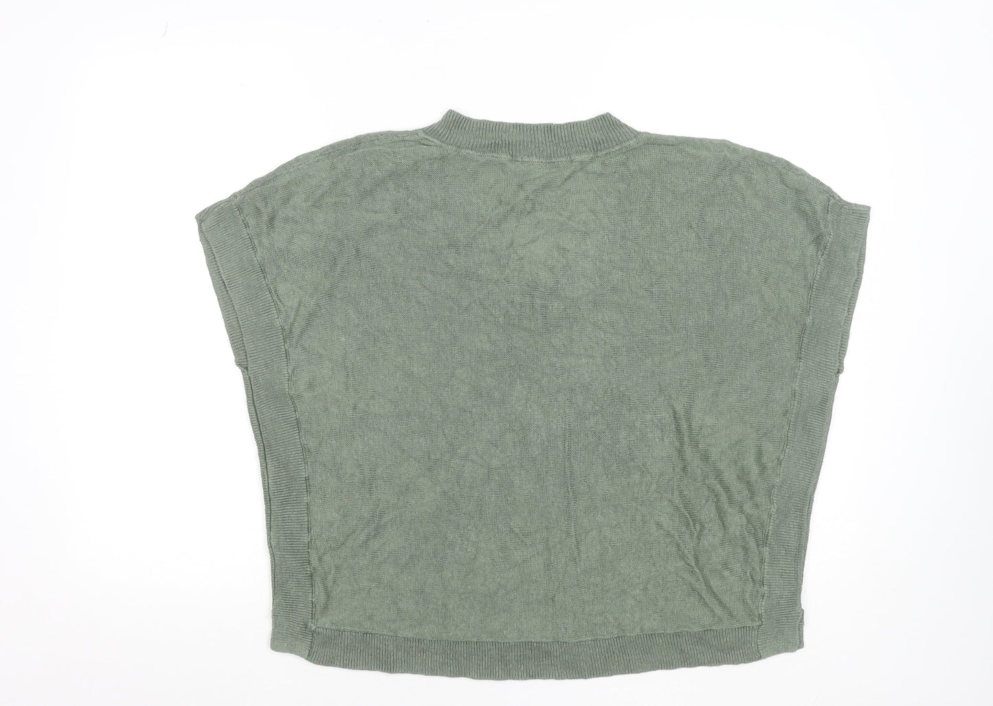 Boden Women Green Linen V-Neck Sleeveless Blouse UK 20