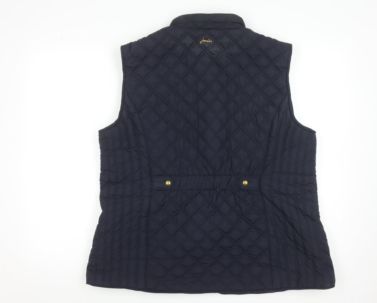 Joules Women’s Blue Quilted Waistcoat UK 20 Regular Fit Outdoor Gilet