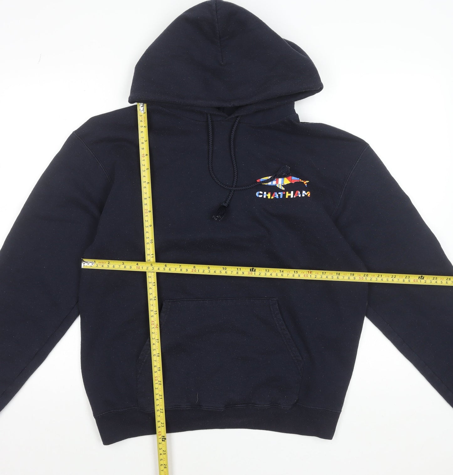 Champion Men's Black Chatham Graphic Hoodie M Pullover Fleece