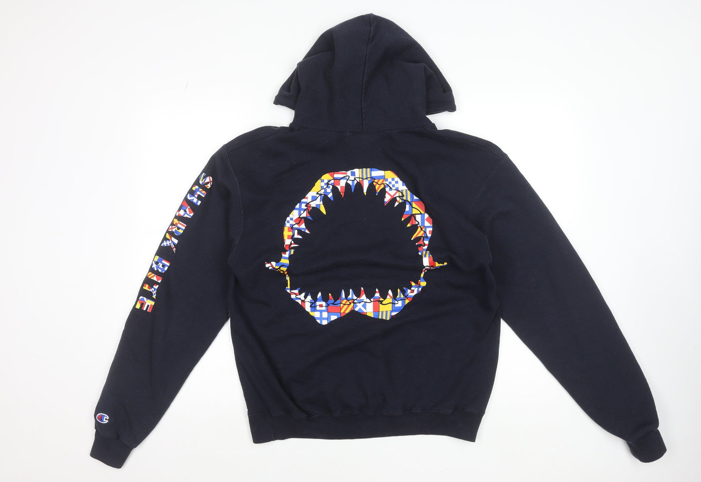 Champion Men's Black Chatham Graphic Hoodie M Pullover Fleece