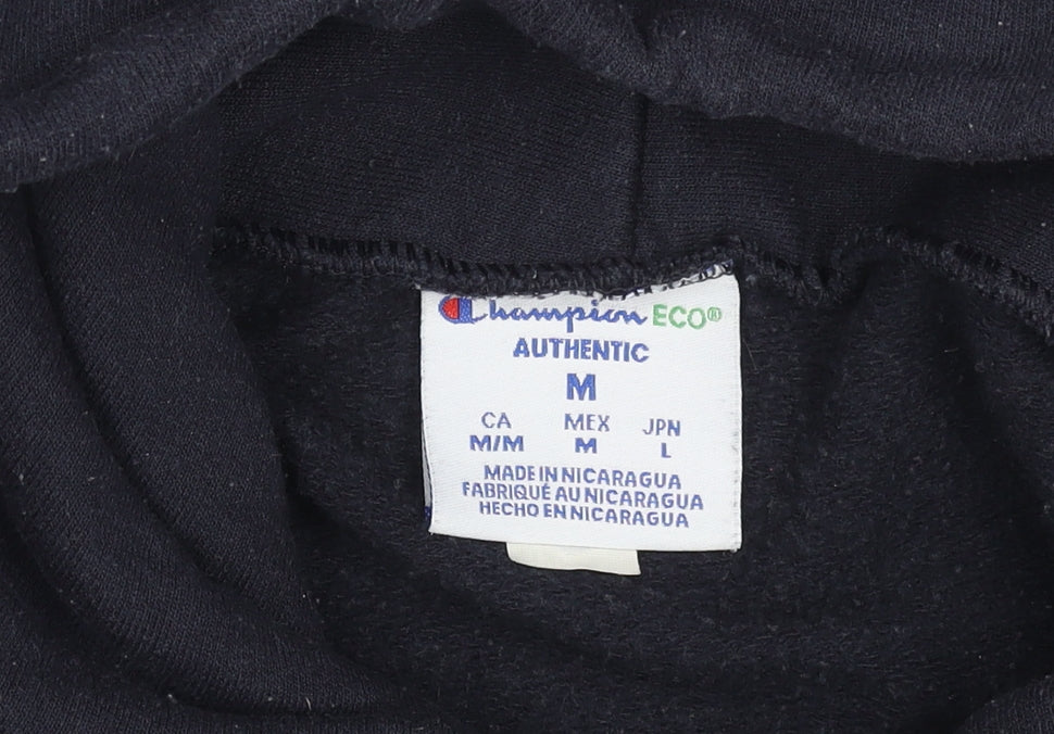 Champion Men's Black Chatham Graphic Hoodie M Pullover Fleece