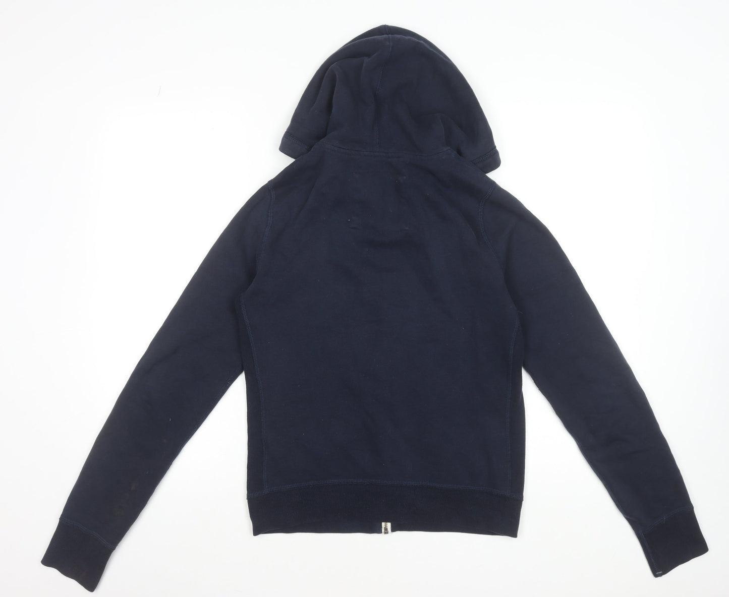 Abercrombie & Fitch Women Navy Full Zip Hoodie Size L Cotton Blend