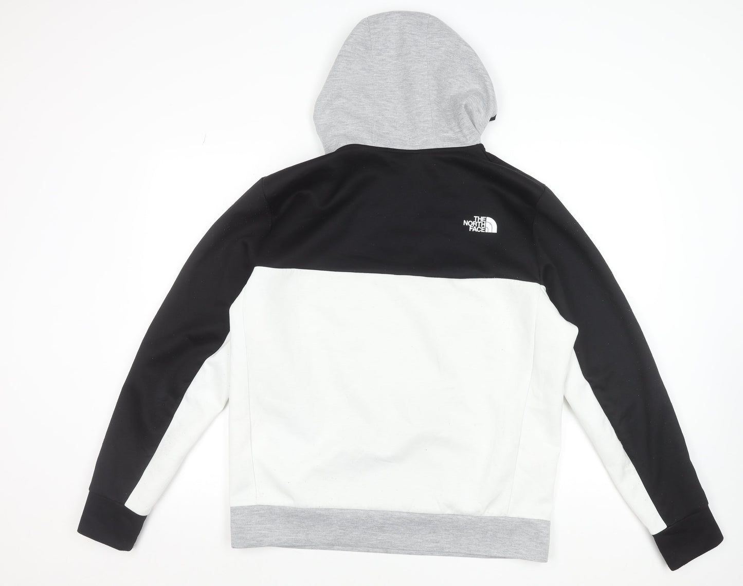 The North Face Men's Grey 1/2 Zip Hooded Sweatshirt L