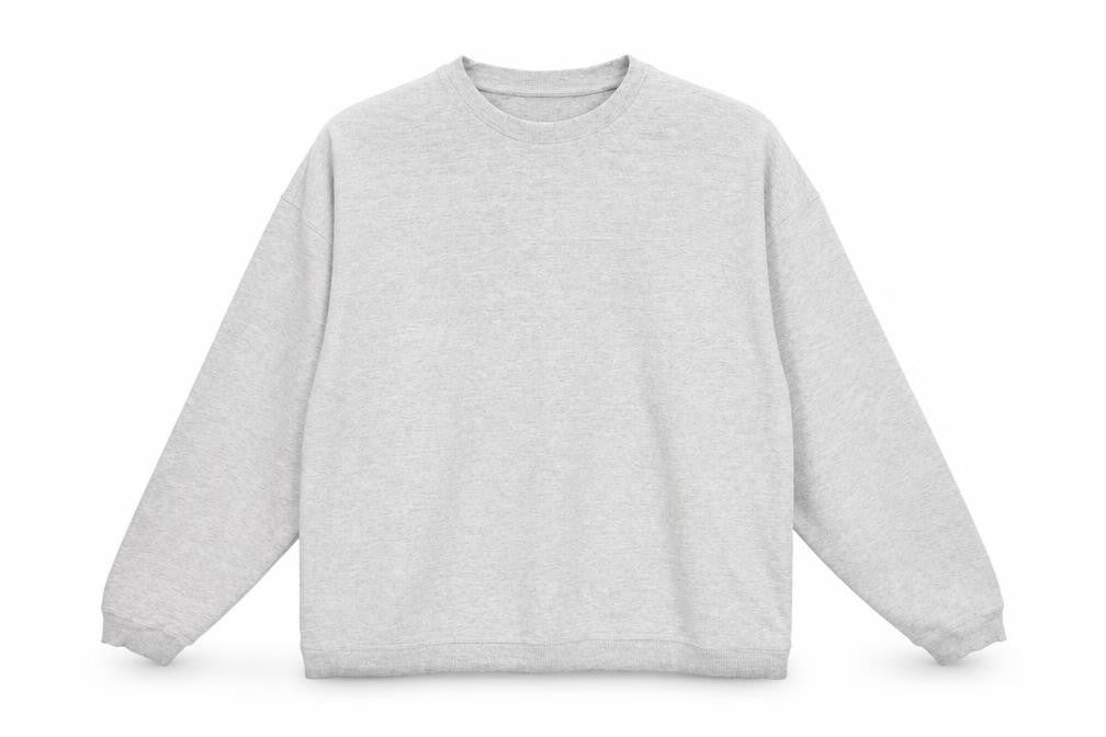 Eddie Mens Bauer Grey Pullover Sweatshirt L Regular Cotton Blend