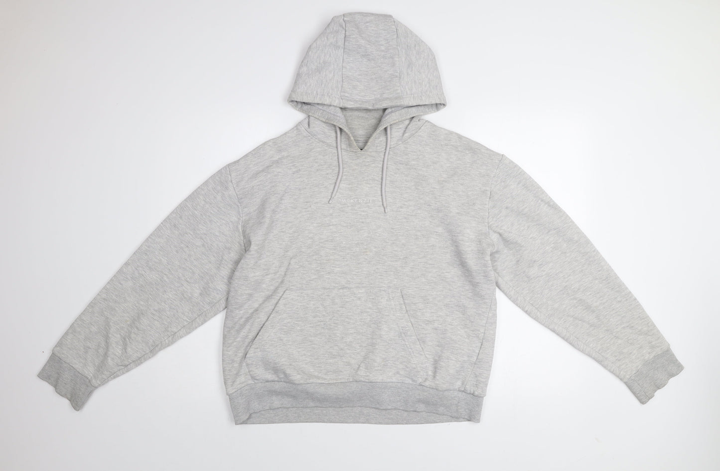 McKenzie Women’s Grey Cotton Blend Pullover Hoodie UK 10