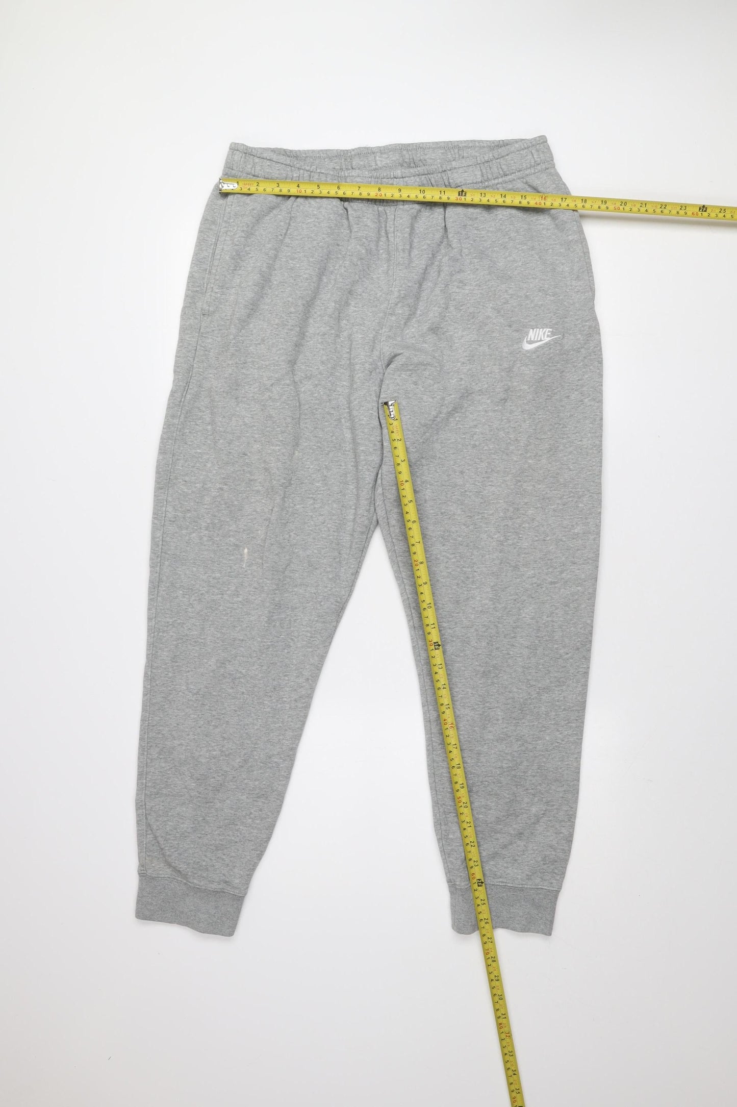 Nike Men's Grey XL Jogger Sweatpants - Fleece Lined Cotton Blend
