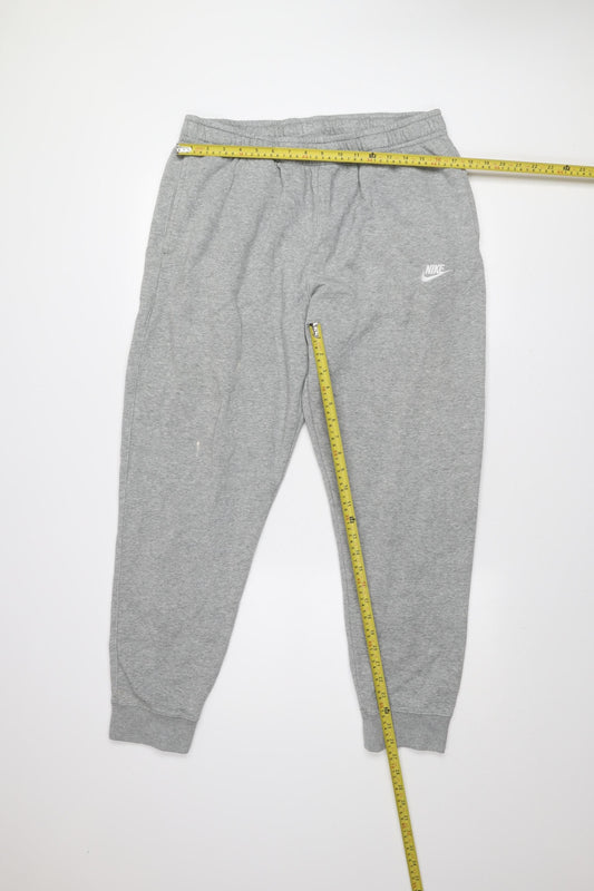 Nike Men's Grey XL Jogger Sweatpants - Fleece Lined Cotton Blend