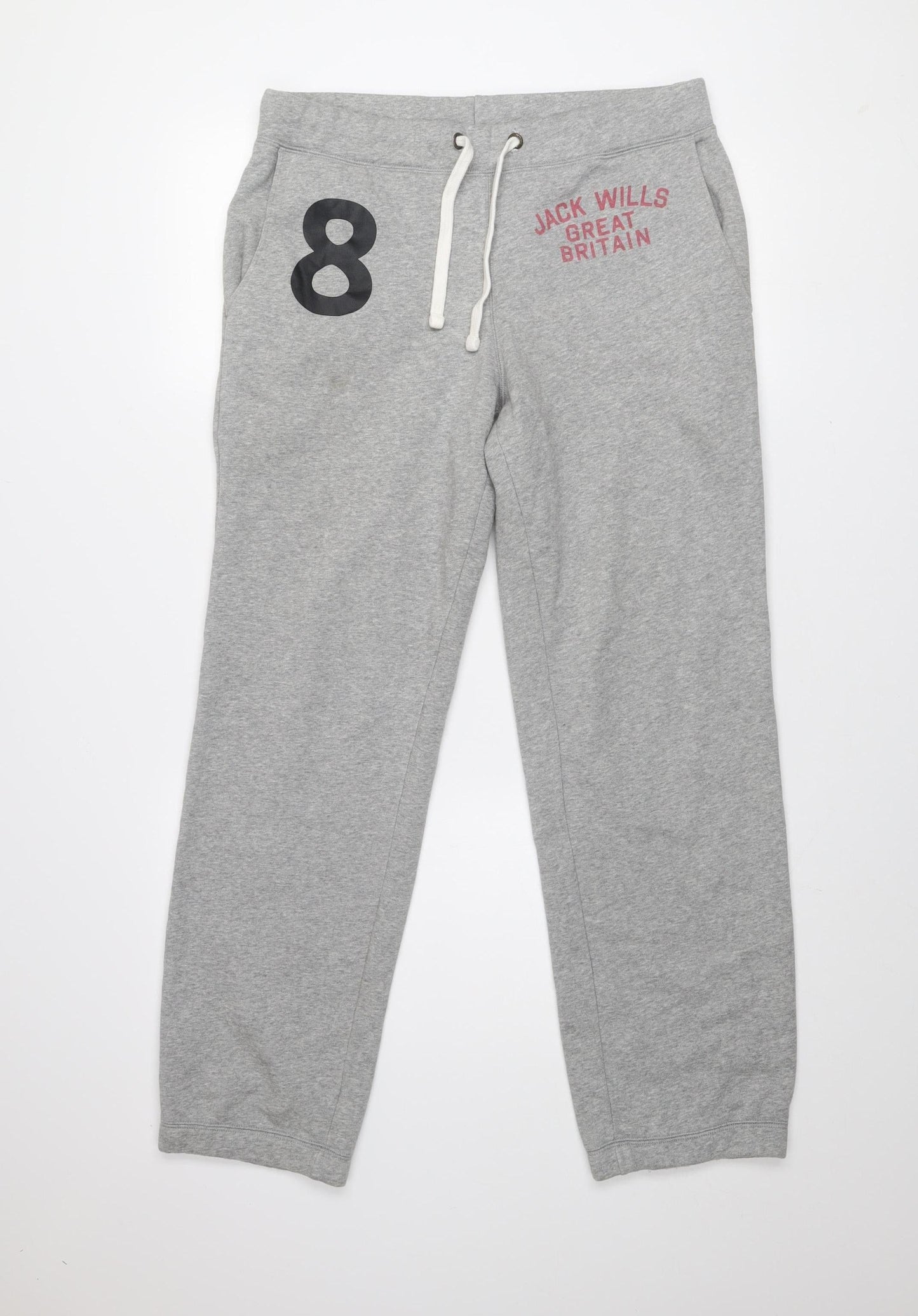 Jack Wills Men's Grey Sweatpants S Athletic Fleece Joggers