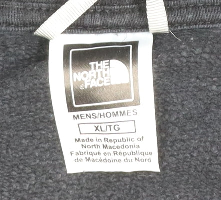 The North Face Mens Black XL Pullover Hoodie Fleece Logo Sweatshirt