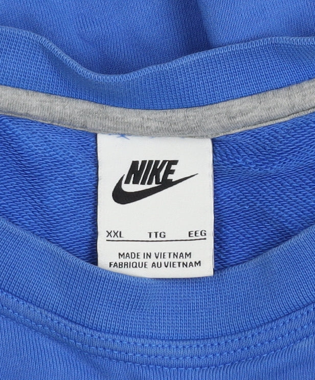 Nike Men's Blue 2XL Pullover Crew Neck Sweatshirt